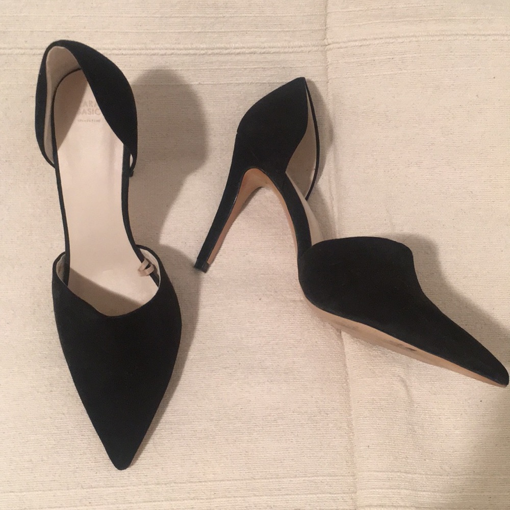 Black pointy D’Orsay Heels  Zara